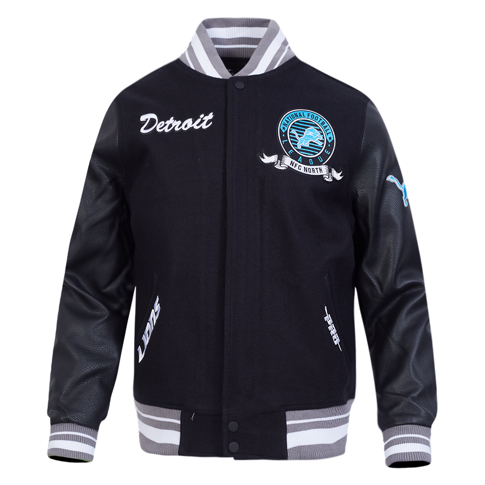 CHAMARRA UNIVERSITARIA NFL DETROIT LIONS TEAM BADGE