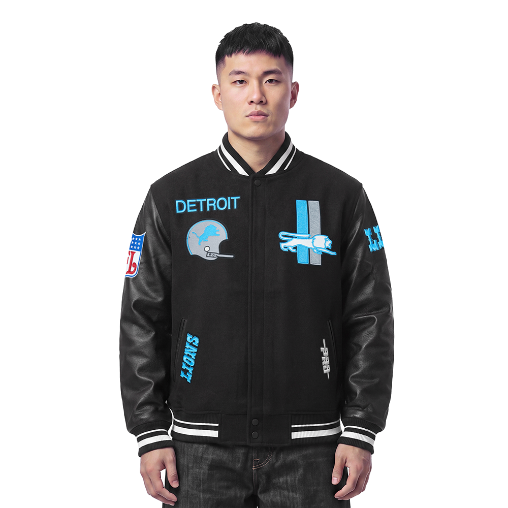 CHAMARRA UNIVERSITARIA NFL DETROIT LIONS RETRO CLASSICS