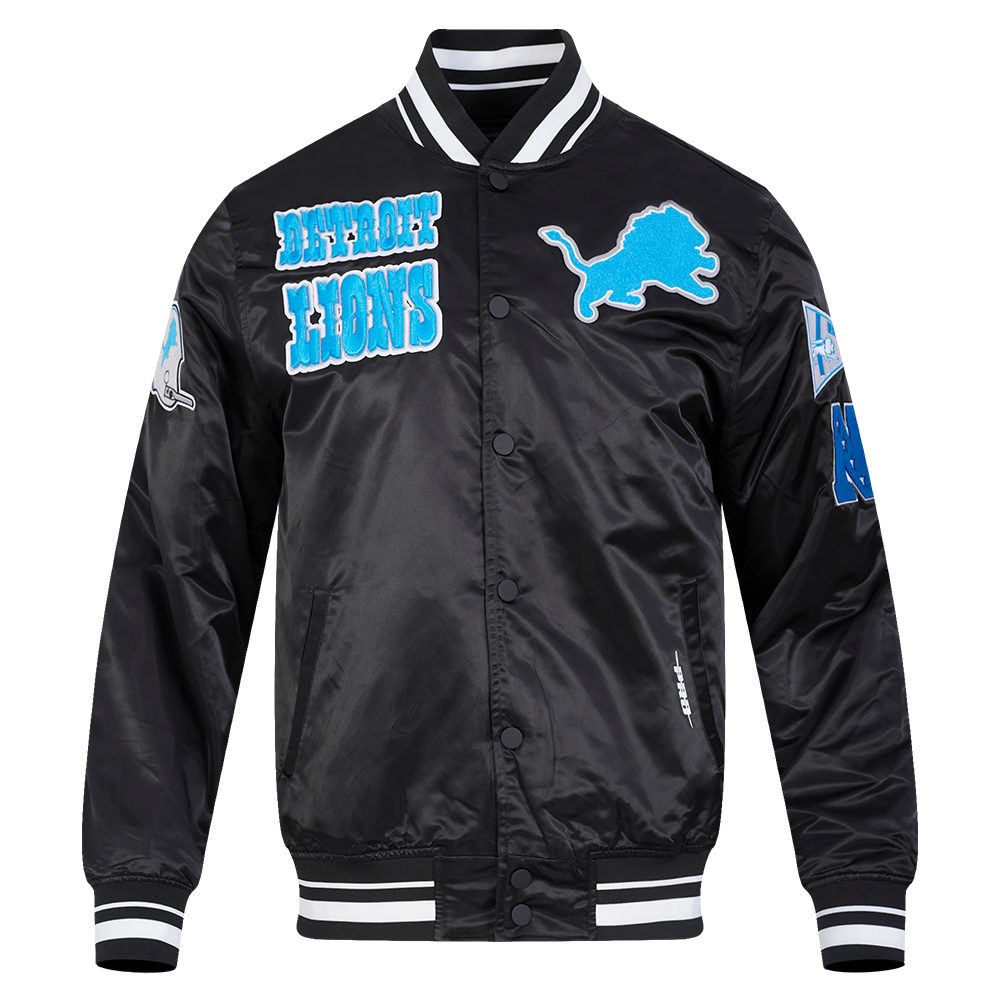 CHAMARRA DE SATÍN NFL DETROIT LIONS RETRO CLASSICS