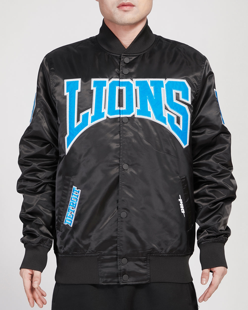 CHAMARRA DE SATÉN NFL DETROIT LIONS CREST EMBLEM