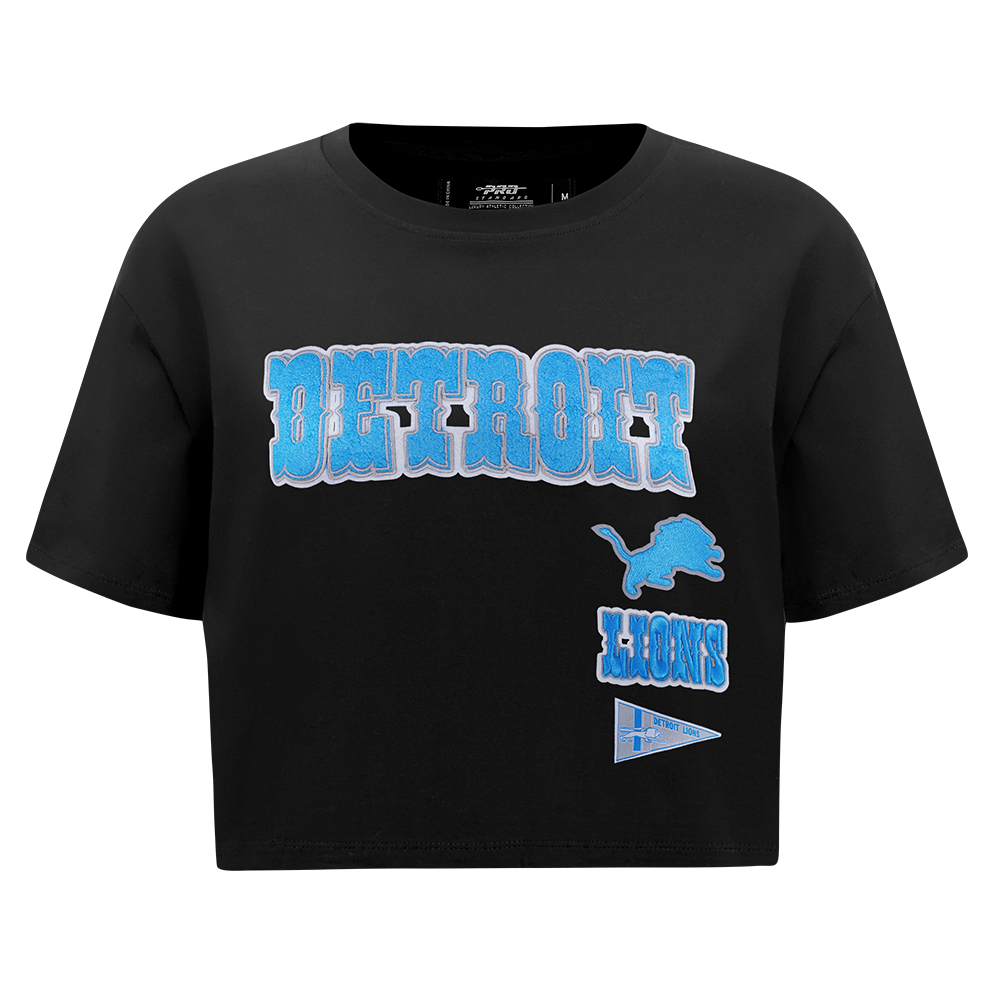 PLAYERA CROP NFL DETROIT LIONS RETRO CLASSICS PARA MUJER