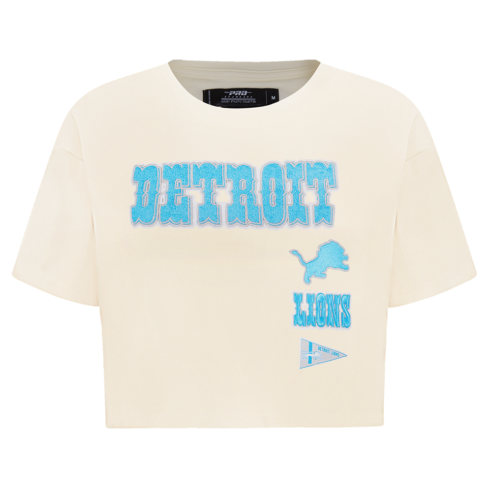PLAYERA CROP NFL DETROIT LIONS RETRO CLASSICS PARA MUJER