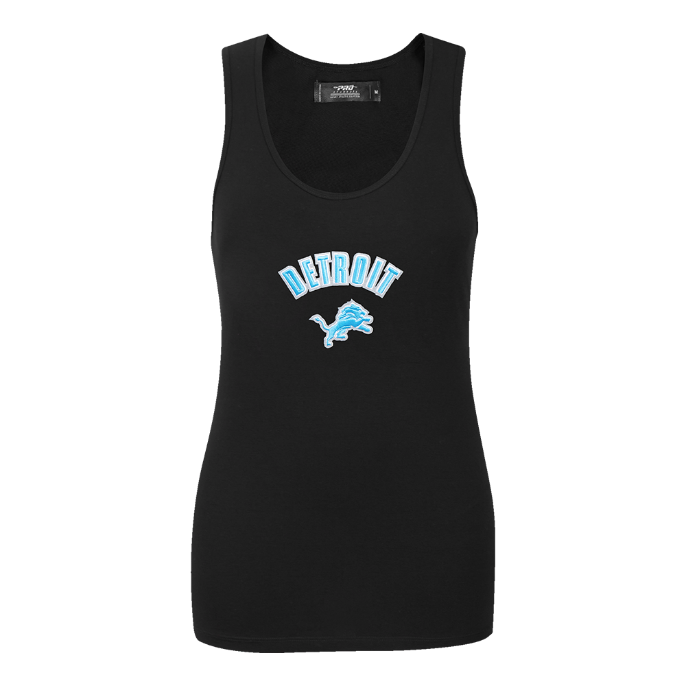 PLAYERA DE TIRANTES DE CORTE RELAJADO NFL DETROIT LIONS CLASSIC CHENILLE PARA MUJER