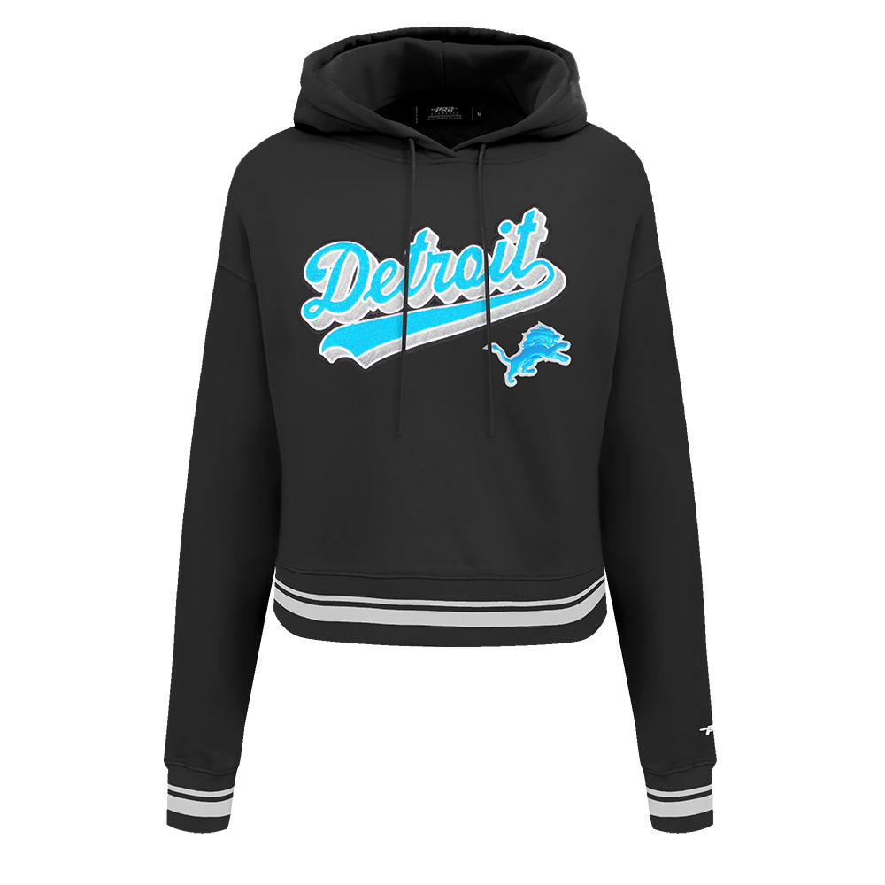 SUDADERA CON GORRO NFL DETROIT LIONS SCRIPT TAIL PARA MUJER