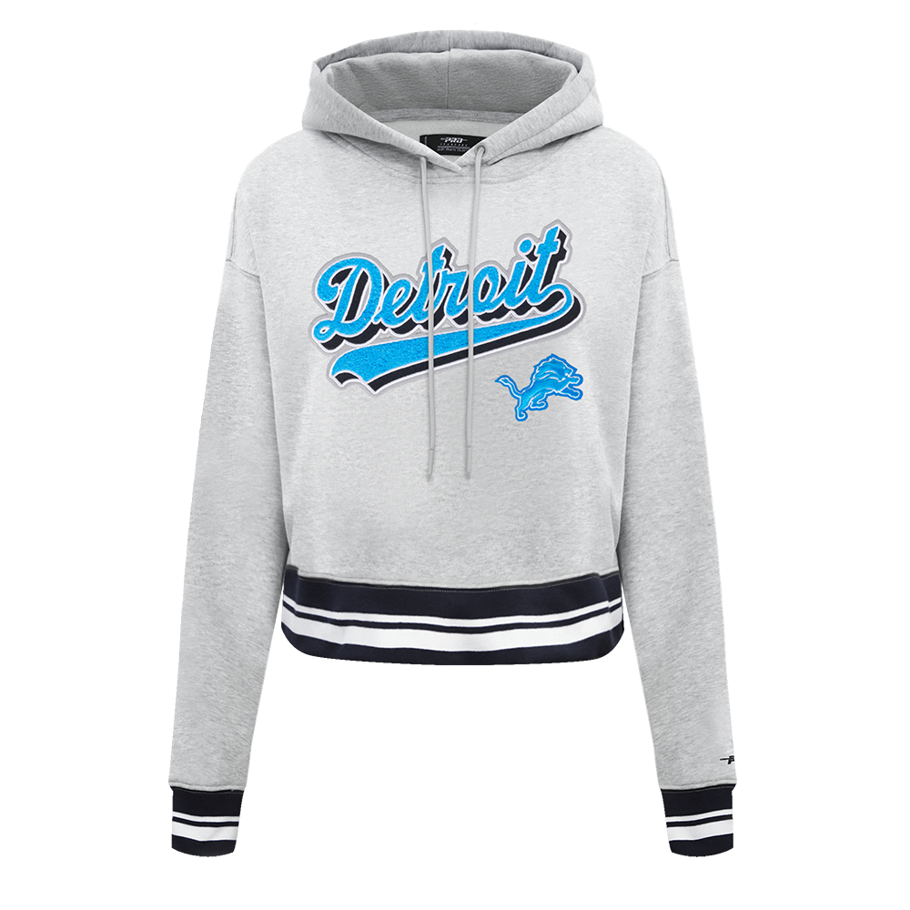 SUDADERA CON GORRO NFL DETROIT LIONS SCRIPT TAIL PARA MUJER