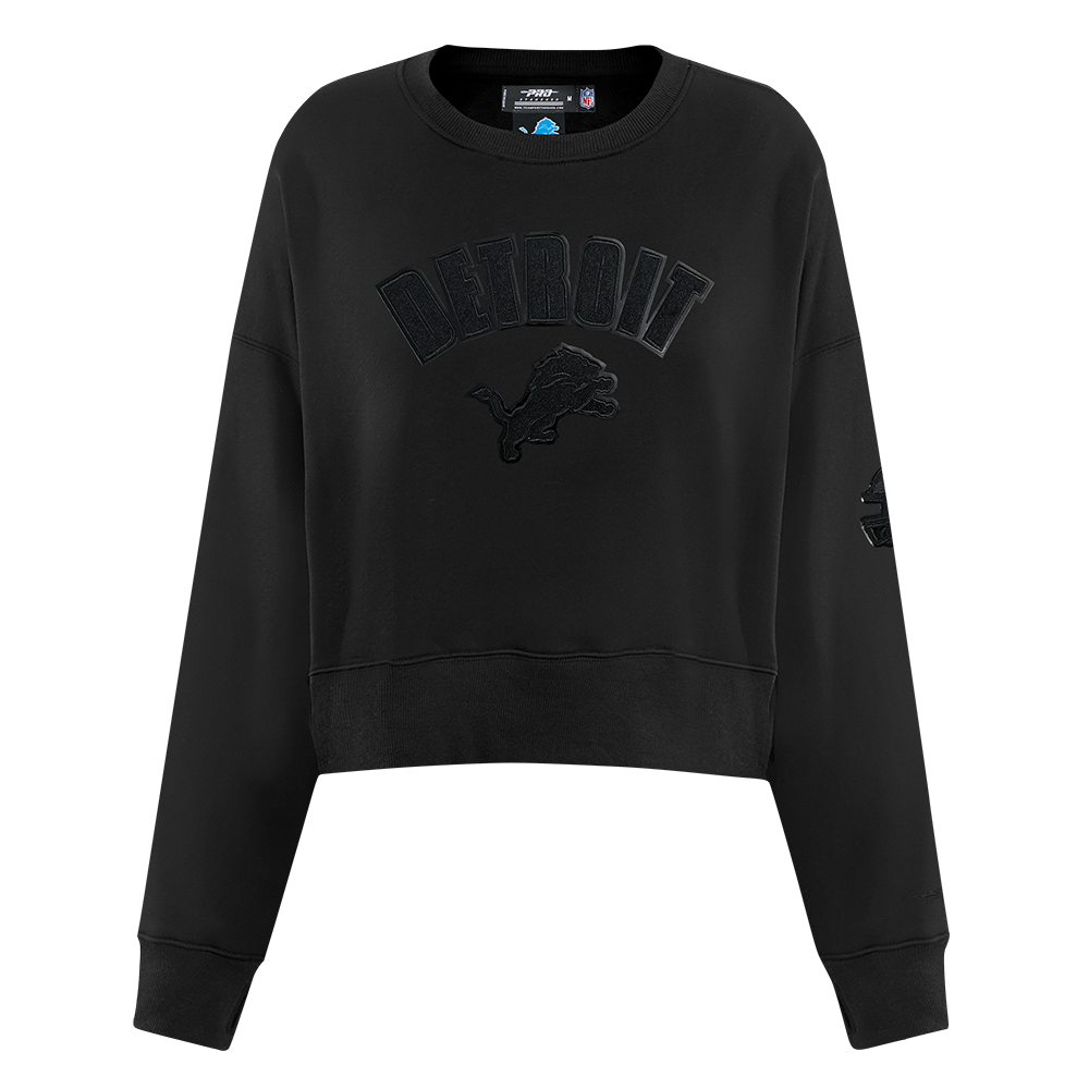 SUDADERA DE CUELLO REDONDO NFL DETROIT LIONS CLASSIC 3BK PARA MUJER