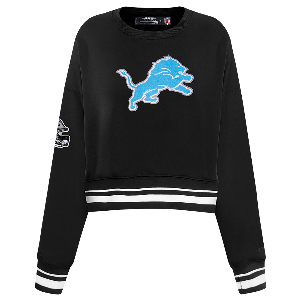 SUDADERA DE CUELLO REDONDO NFL DETROIT LIONS MASH UP PARA MUJER