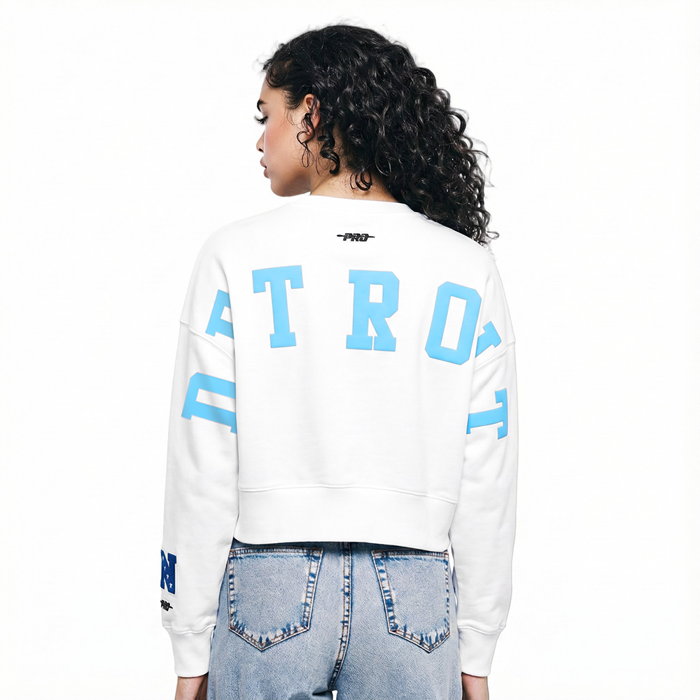 SUDADERA DE CUELLO REDONDO NFL DETROIT LIONS WINGSPAN PARA MUJER