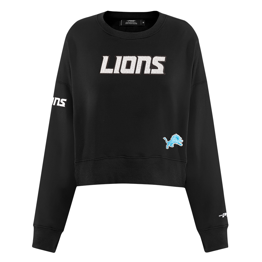 SUDADERA DE CUELLO REDONDO NFL DETROIT LIONS GAME DAY CLASSICS PARA MUJER