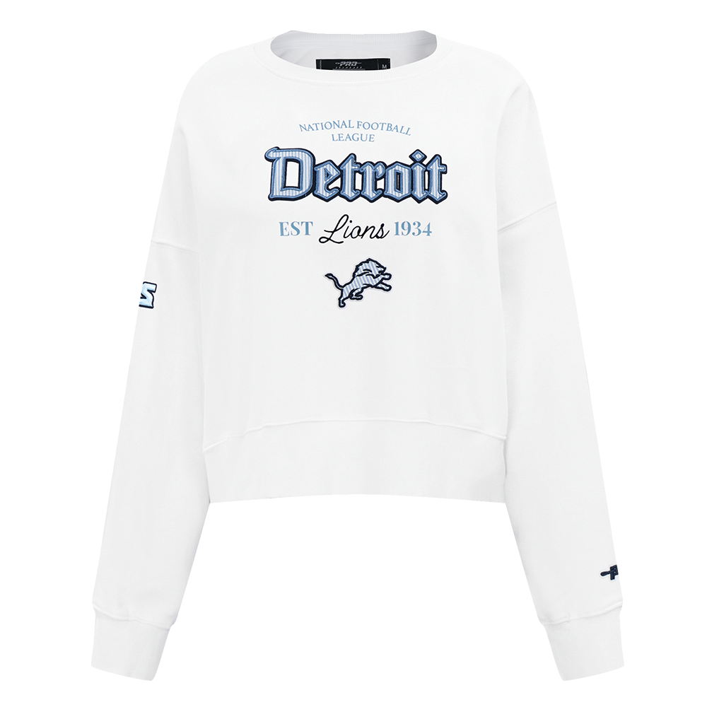 SUDADERA DE CUELLO REDONDO NFL DETROIT LIONS COUNTRY CLUB PARA MUJER