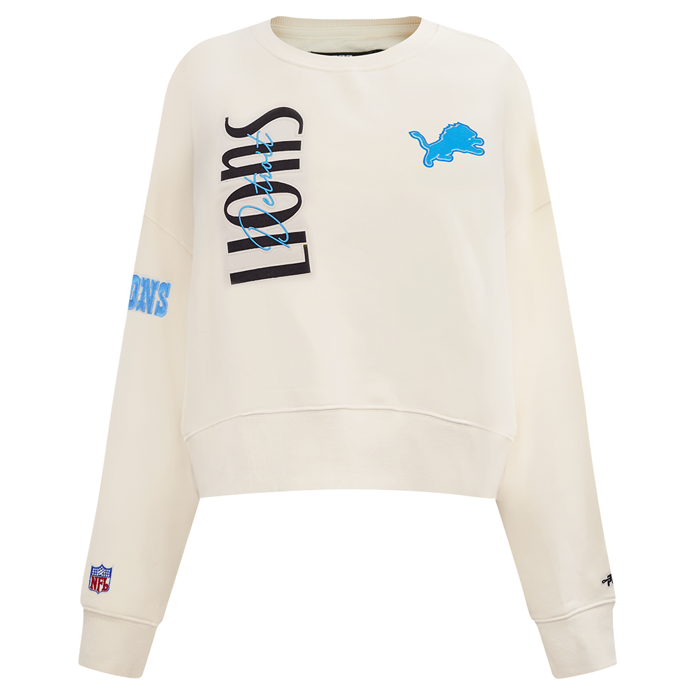 SUDADERA DE CUELLO REDONDO NFL DETROIT LIONS ORIGINAL PLAYERS PARA MUJER