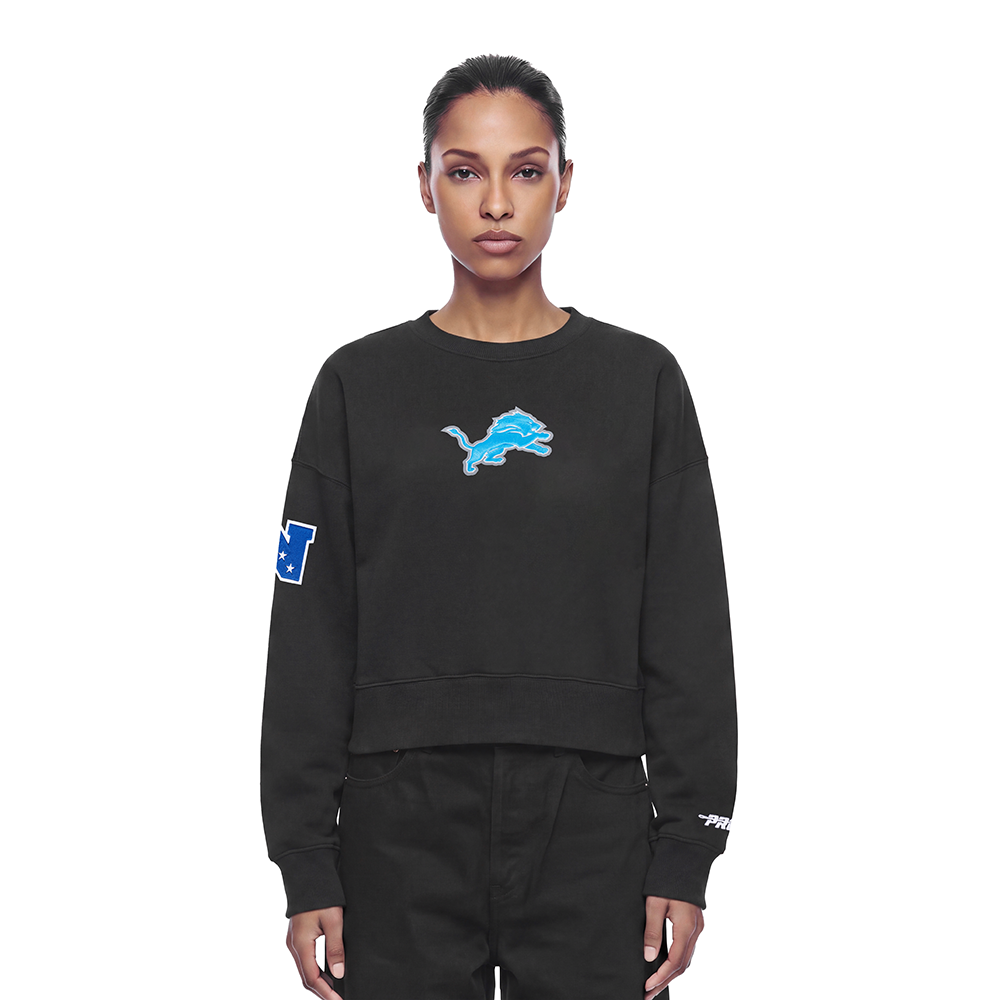 SUDADERA DE CUELLO REDONDO NFL DETROIT LIONS PLAYBACK PARA MUJER