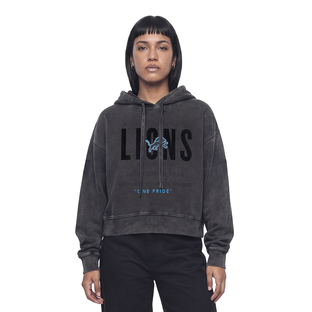 SUDADERA CON GORRO NFL DETROIT LIONS ECLIPSE PARA MUJER