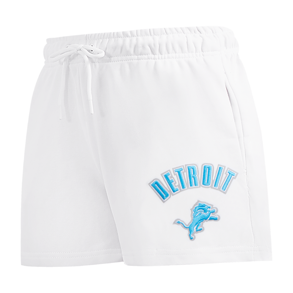 SHORTS DE ALGODÓN NFL DETROIT LIONS CLASSIC CHENILLE PARA MUJER