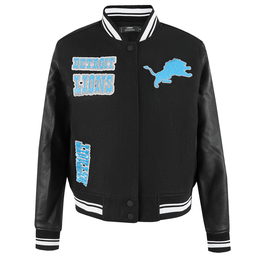 CHAMARRA UNIVERSITARIA NFL DETROIT LIONS RETRO CLASSICS PARA MUJER