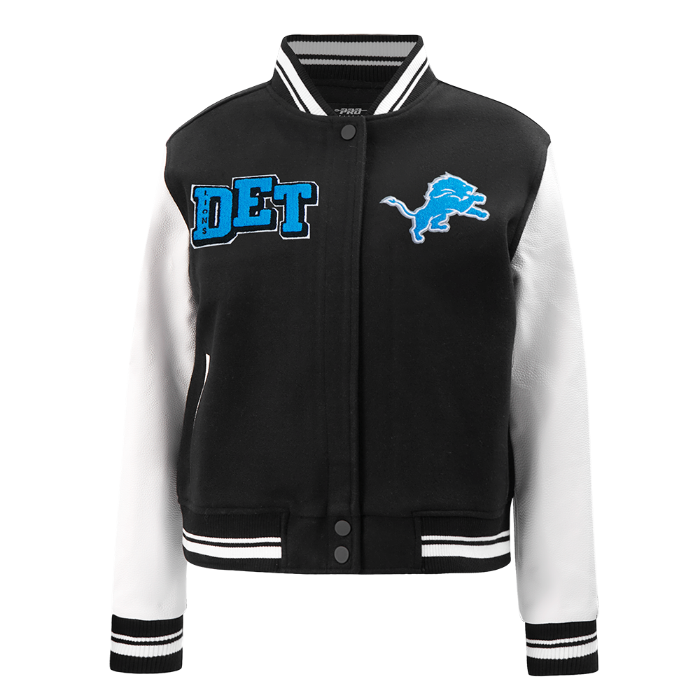 CHAMARRA UNIVERSITARIA NFL DETROIT LIONS MASH UP PARA MUJER