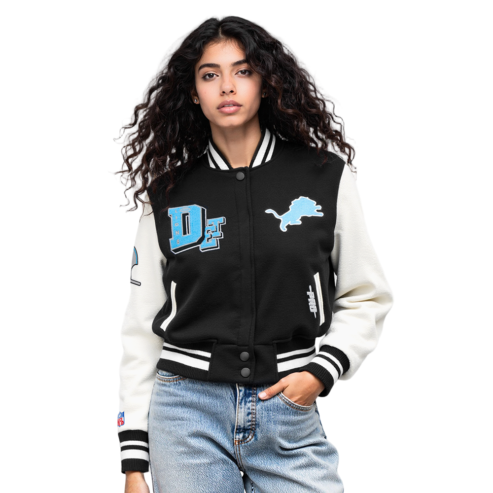 CHAMARRA UNIVERSITARIA NFL DETROIT LIONS BEST OF PARA MUJER