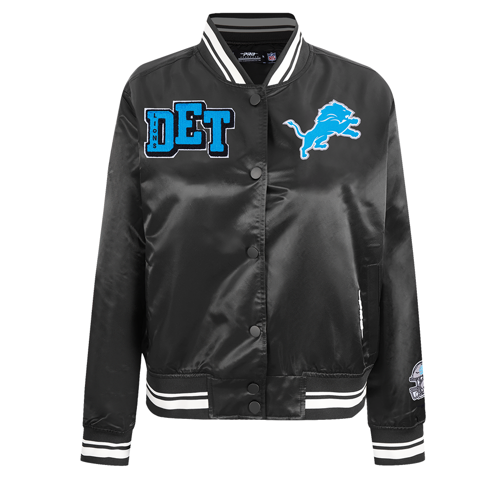 CHAMARRA DE SATÍN NFL DETROIT LIONS MASH UP PARA MUJER