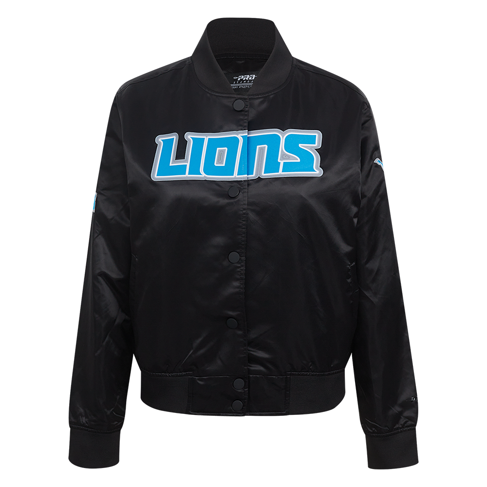 CHAMARRA DE SATÍN NFL DETROIT LIONS CLASSIC ESSENTIALS PARA MUJER