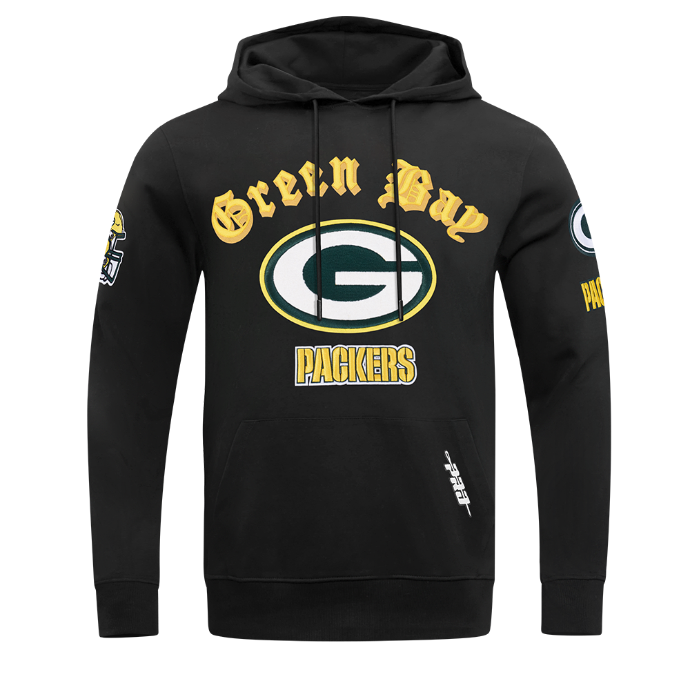 SUDADERA CON GORRO NFL GREEN BAY PACKERS OLD ENGLISH