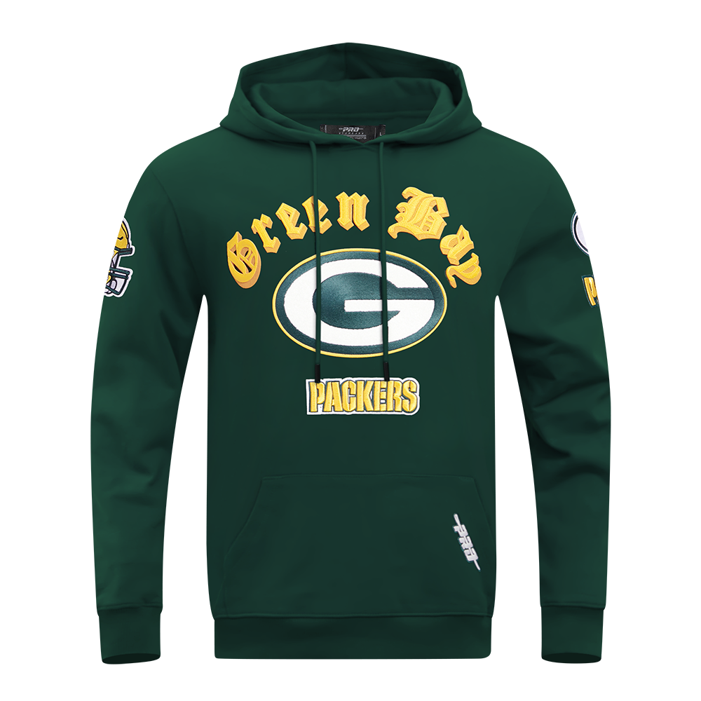 SUDADERA CON GORRO NFL GREEN BAY PACKERS OLD ENGLISH