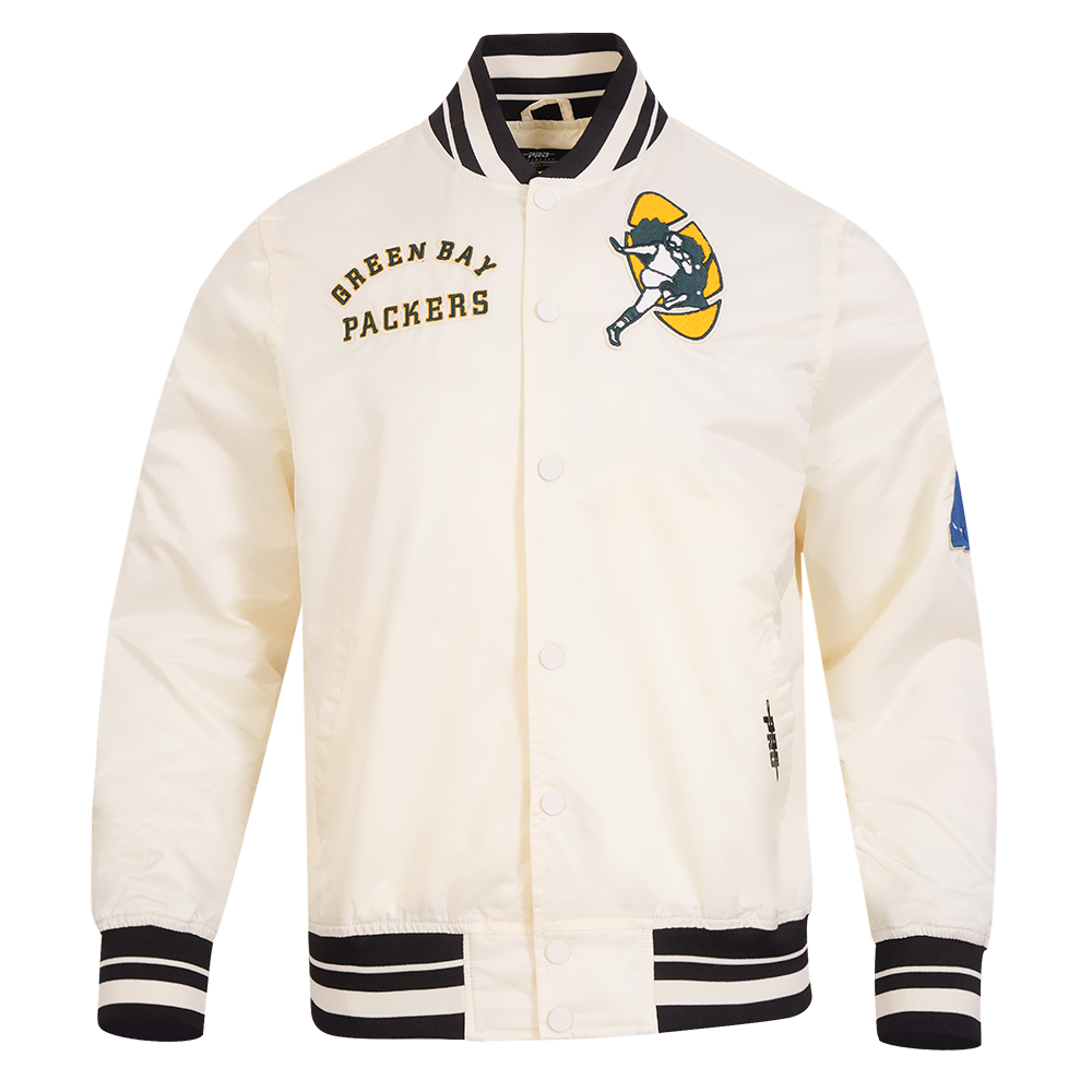 CHAMARRA DE SATÍN NFL GREEN BAY PACKERS RETRO CLASSICS