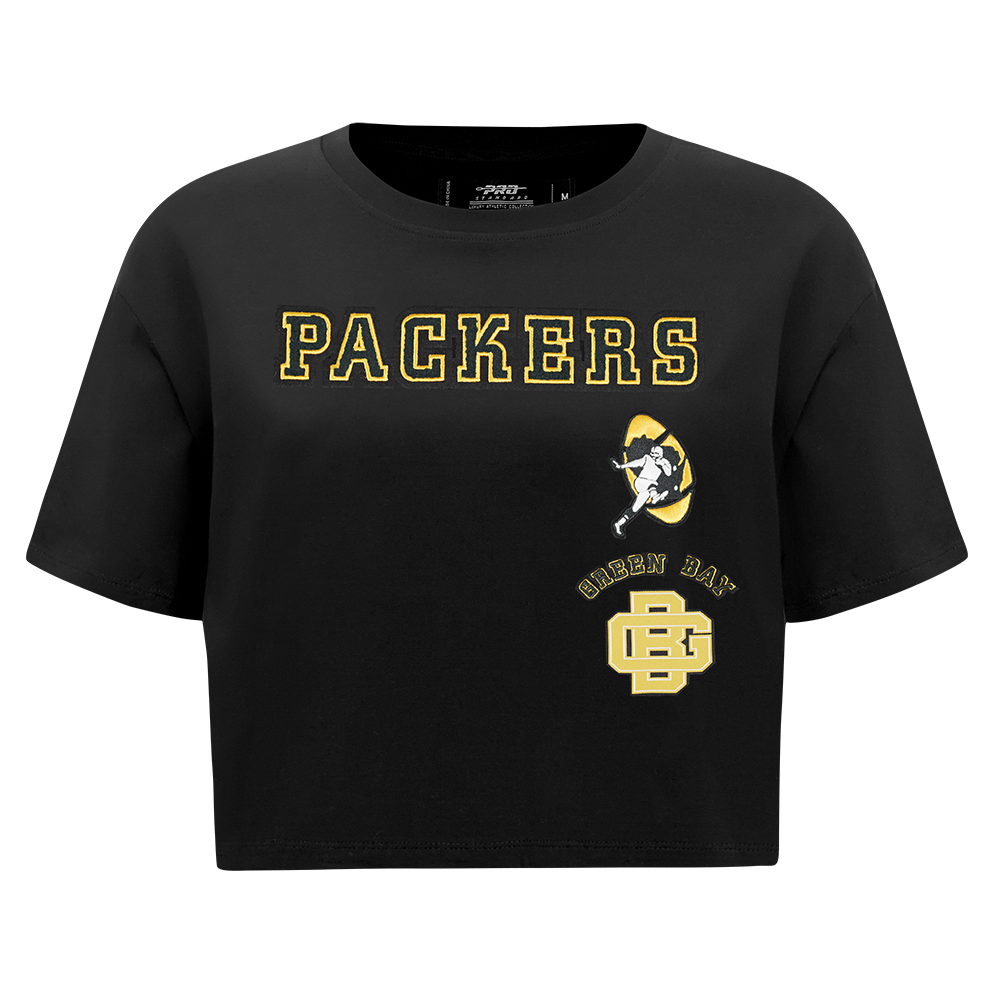 PLAYERA CROP NFL GREEN BAY PACKERS RETRO CLASSICS PARA MUJER