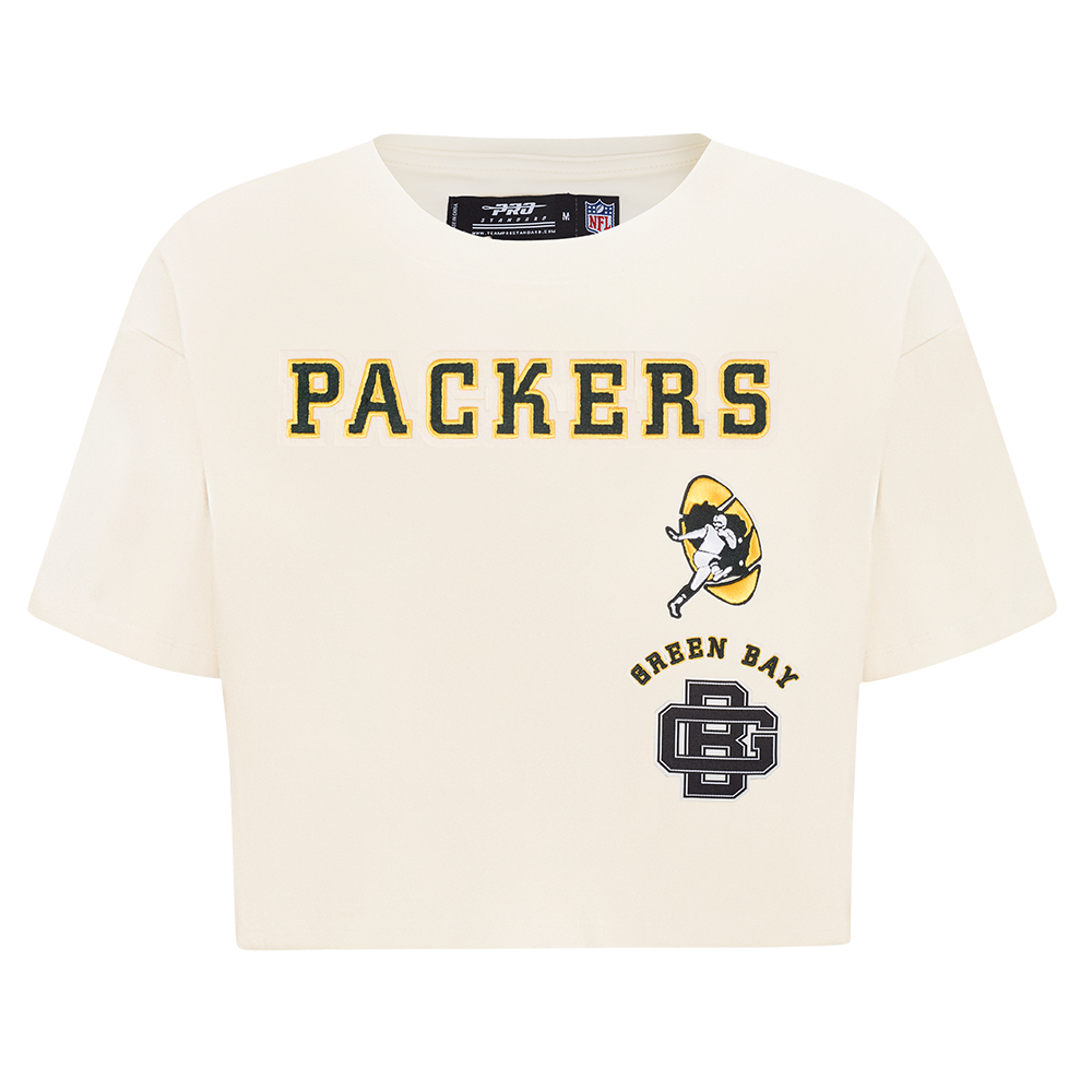 PLAYERA CROP NFL GREEN BAY PACKERS RETRO CLASSICS PARA MUJER