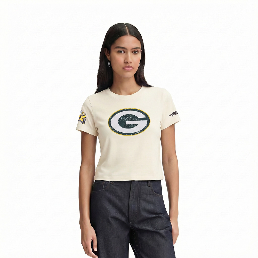 PLAYERA NFL GREEN BAY PACKERS REBEL ATHLETICS PARA MUJER