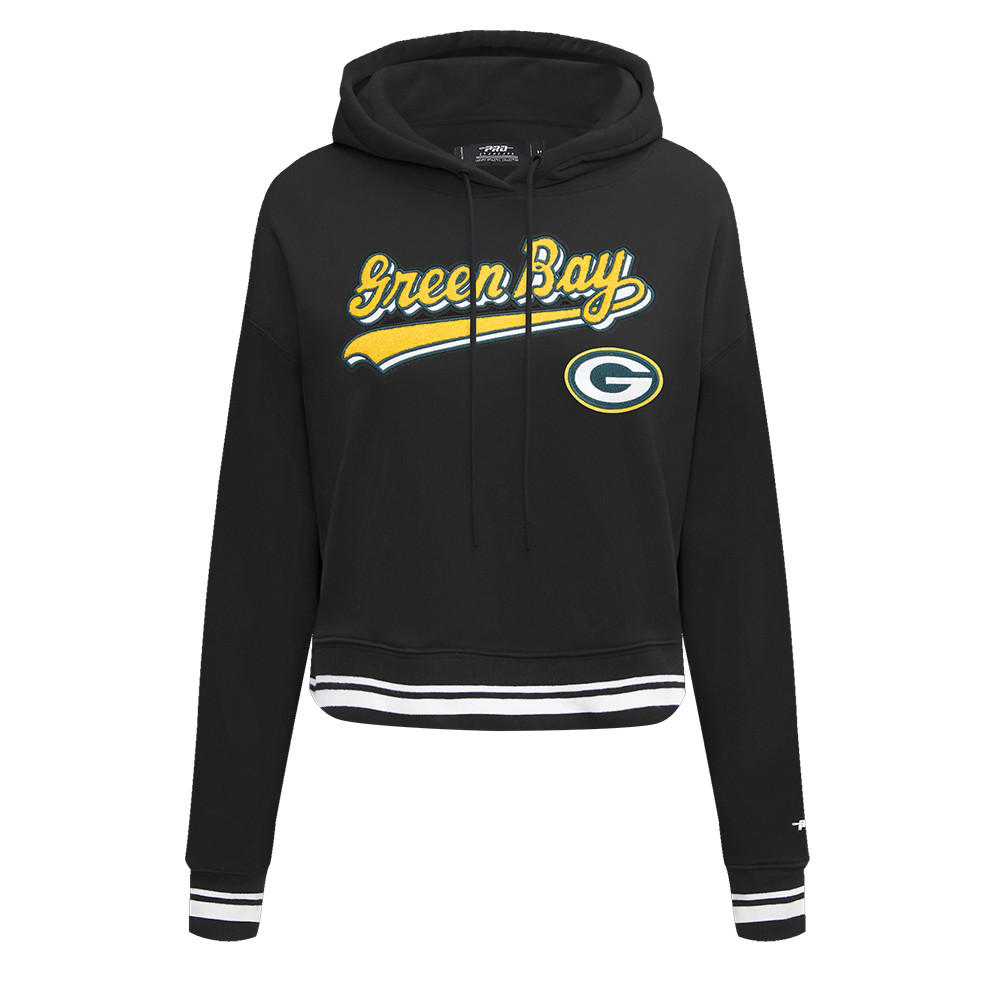 SUDADERA CON GORRO NFL GREEN BAY PACKERS SCRIPT TAIL PARA MUJER