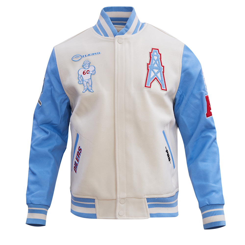 CHAMARRA UNIVERSITARIA NFL HOUSTON OILERS RETRO CLASSICS