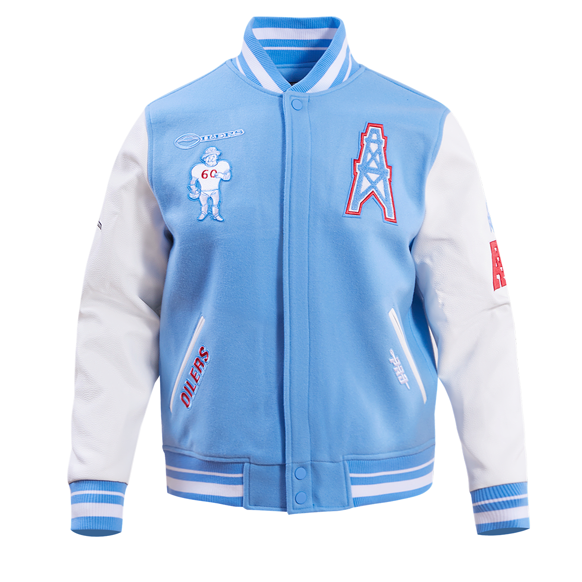 CHAMARRA UNIVERSITARIA NFL HOUSTON OILERS RETRO CLASSICS