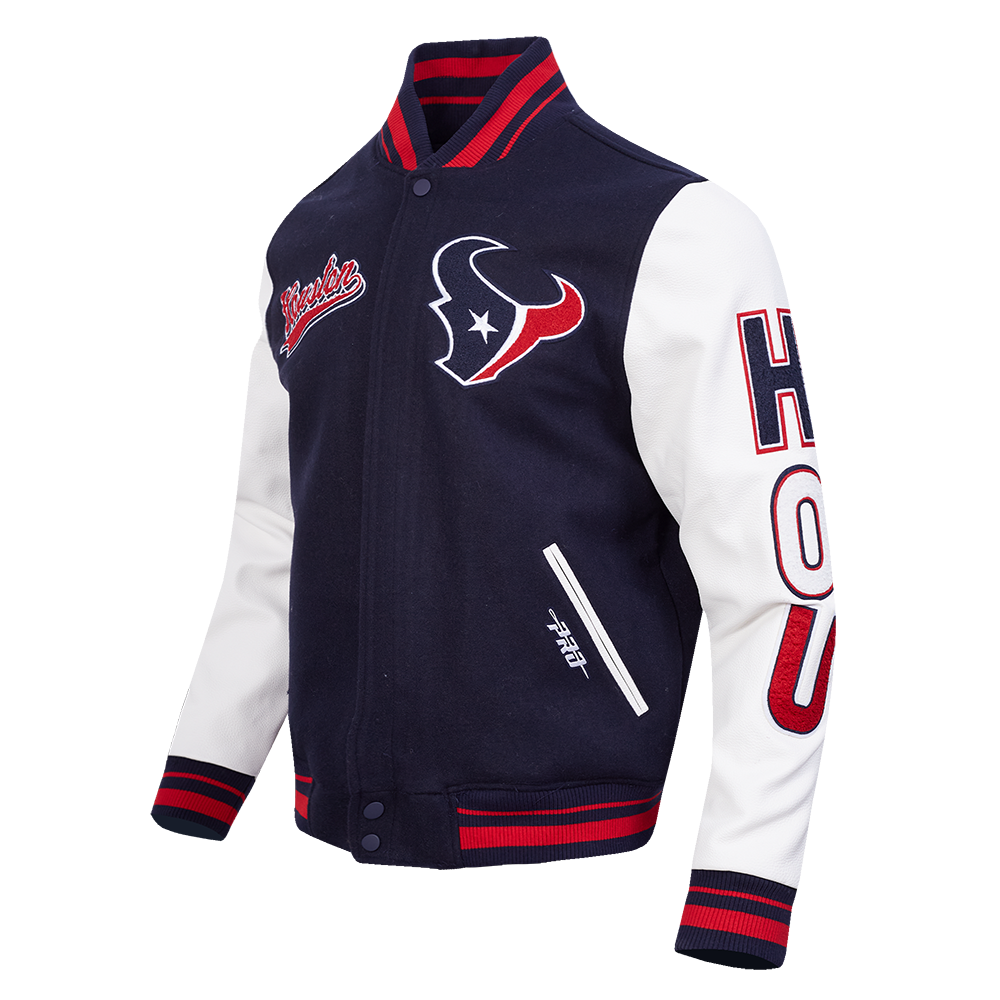 CHAMARRA UNIVERSITARIA NFL HOUSTON TEXANS SCRIPT TAIL