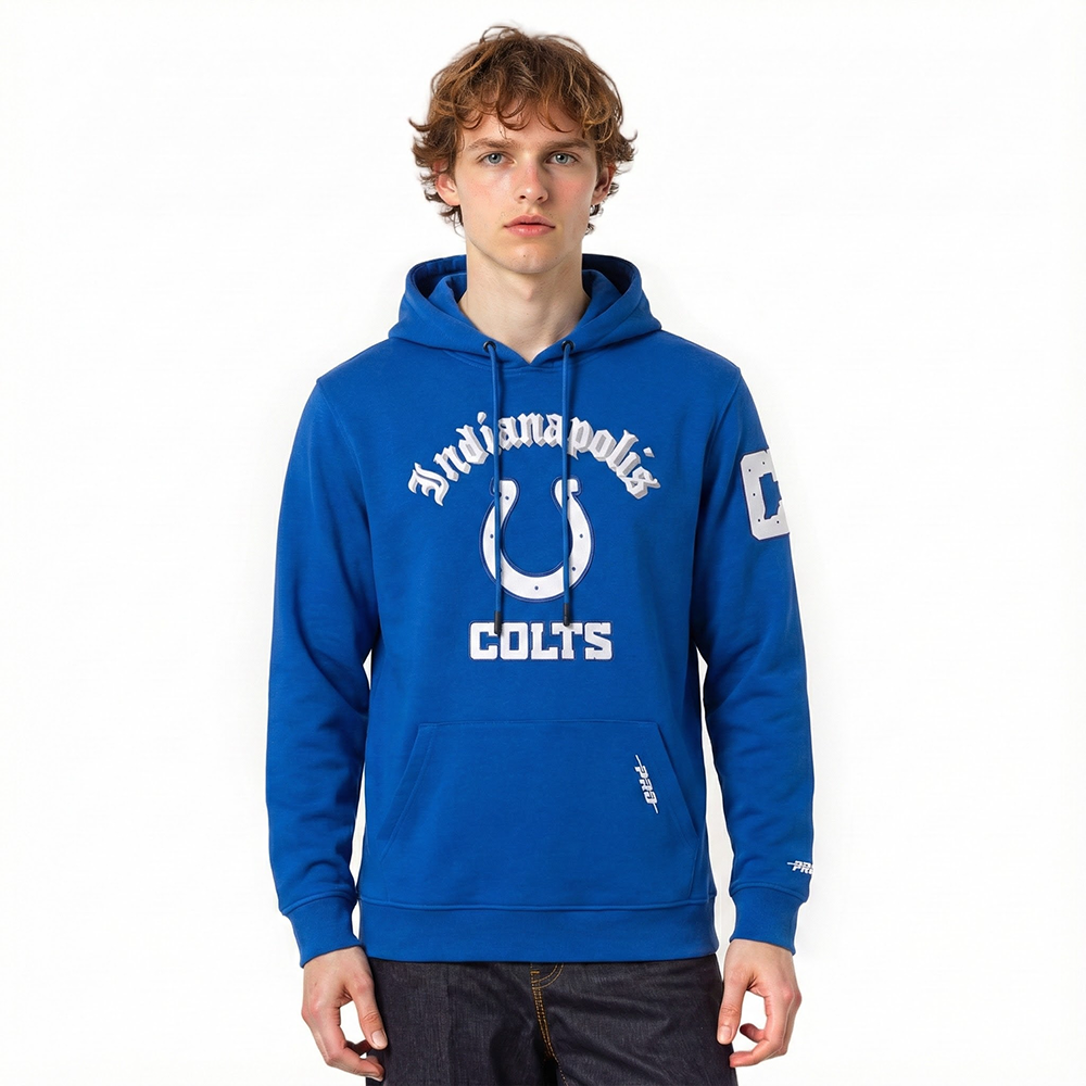 SUDADERA CON GORRO NFL INDIANAPOLIS COLTS OLD ENGLISH