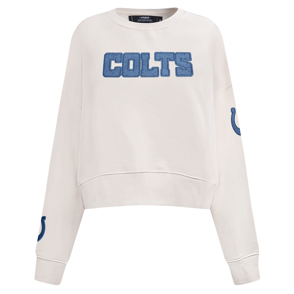 SUDADERA DE CUELLO REDONDO NFL INDIANAPOLIS COLTS VARSITY BLUES PARA MUJER