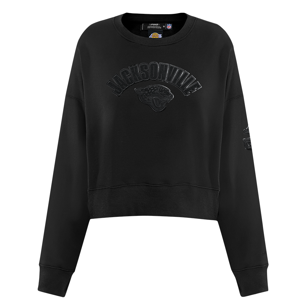 SUDADERA DE CUELLO REDONDO NFL JACKSONVILLE JAGUARS CLASSIC 3BK PARA MUJER