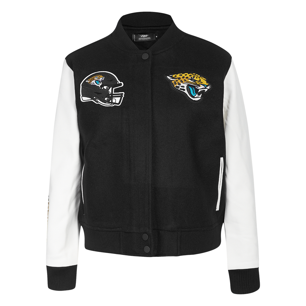 CHAMARRA UNIVERSITARIA NFL JACKSONVILLE JAGUARS CLASSIC CHENILLE PARA MUJER