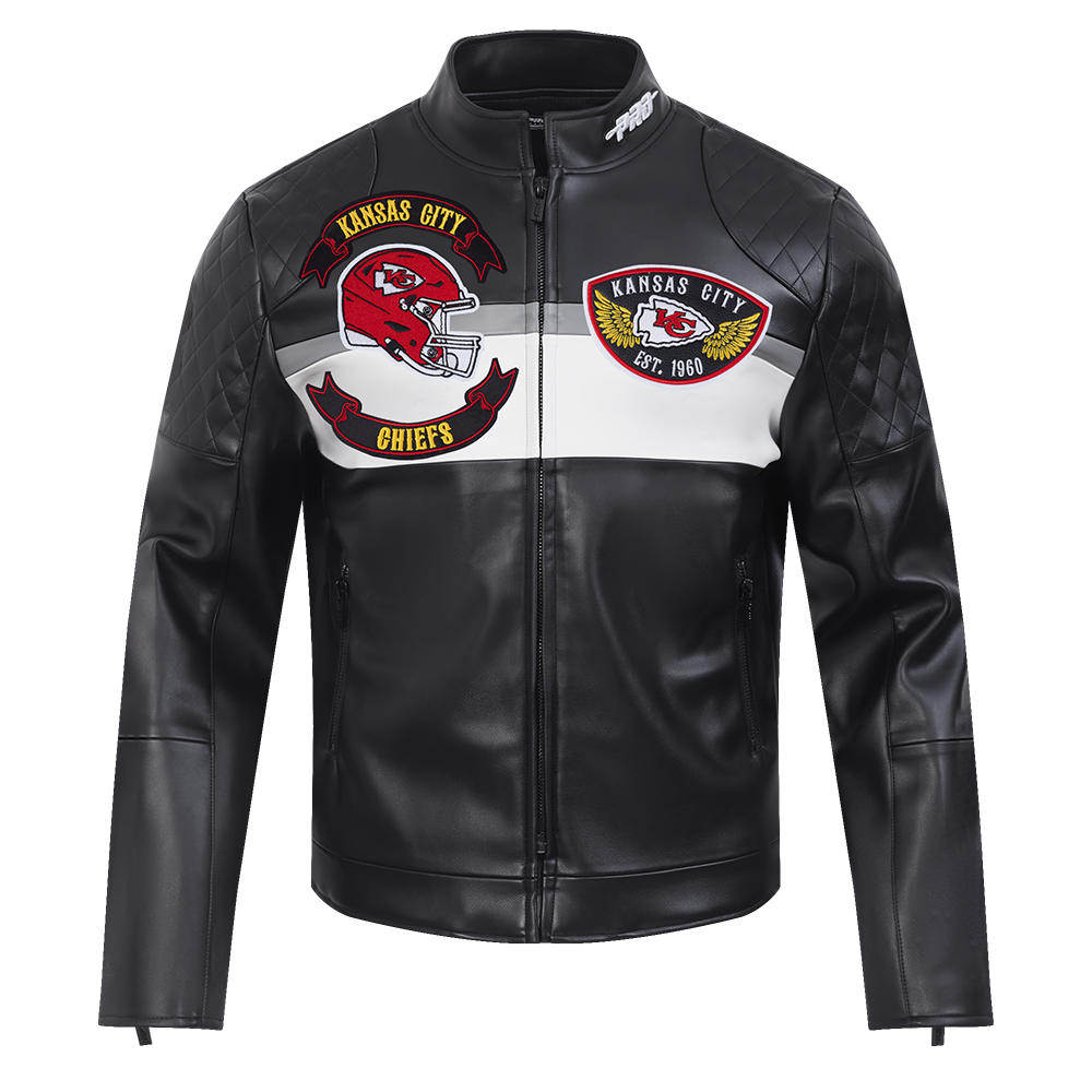 CHAMARRA DE PIEL NFL KANSAS CITY CHIEFS BORN FOR SPORT