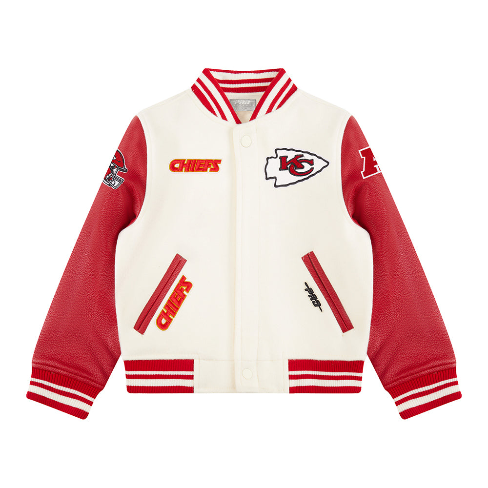CHAMARRA UNIVERSITARIA NFL KANSAS CITY CHIEFS RETRO CLASSICS PARA NIÑO JUNIOR