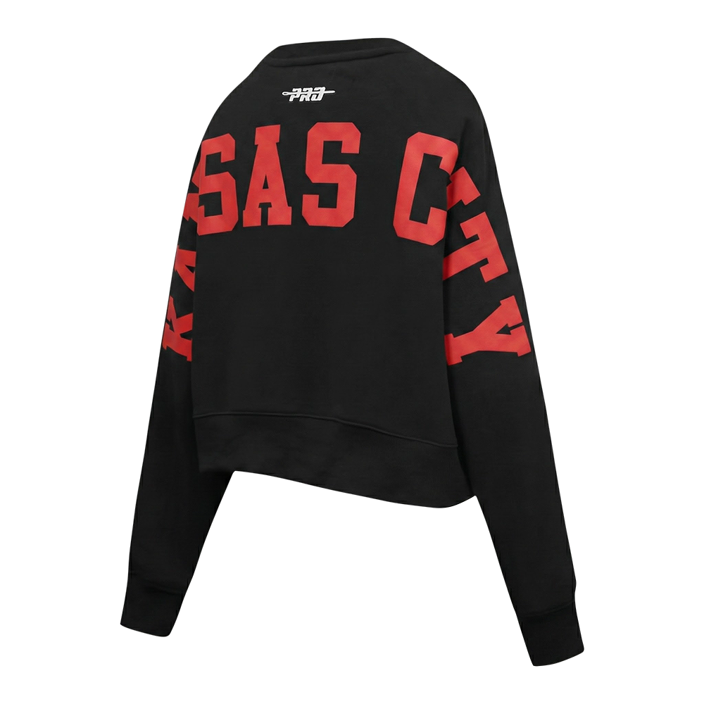 SUDADERA DE CUELLO REDONDO NFL KANSAS CITY CHIEFS WINGSPAN PARA MUJER