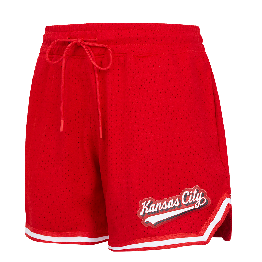 SHORTS DE MALLA NFL KANSAS CITY CHIEFS SCRIPT TAIL PARA MUJER