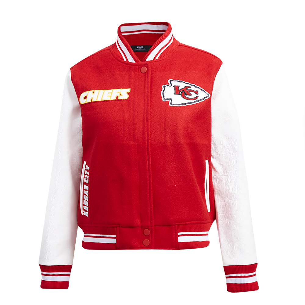 CHAMARRA UNIVERSITARIA NFL KANSAS CITY CHIEFS RETRO CLASSICS PARA MUJER