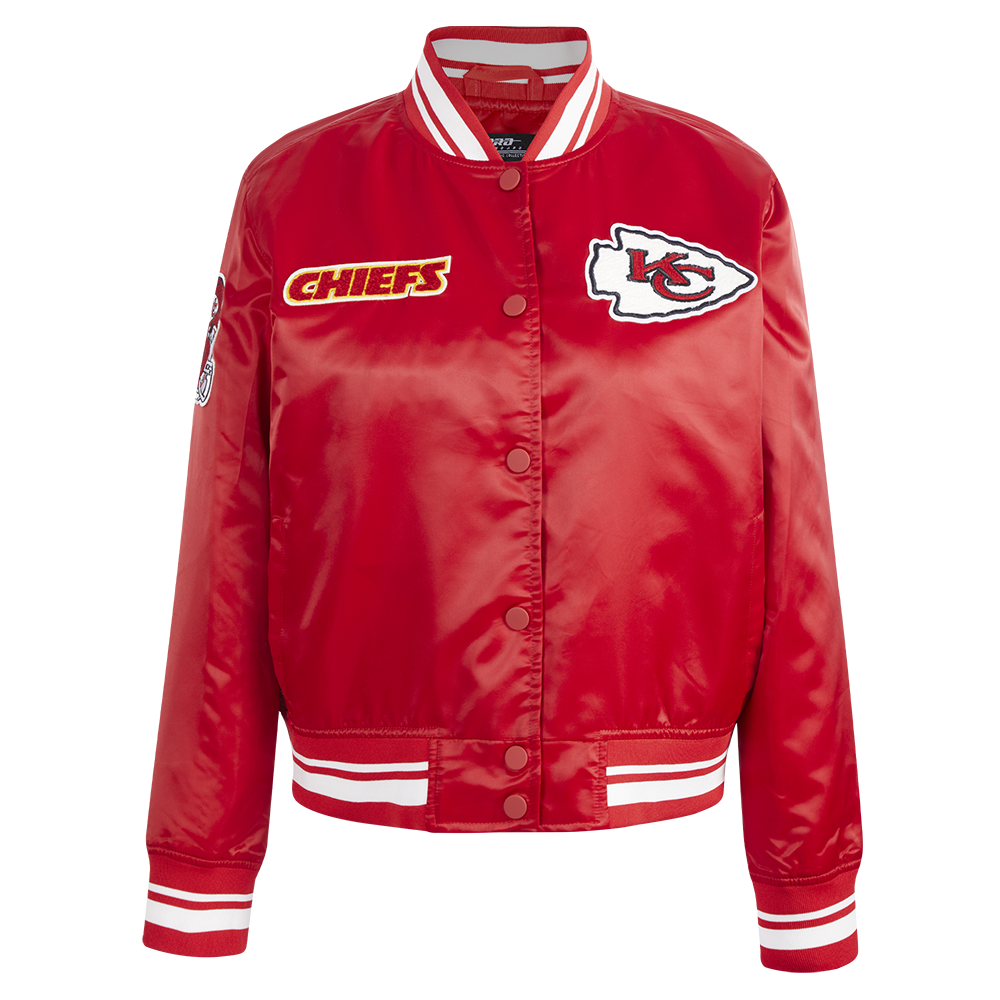 CHAMARRA DE SATÉN NFL KANSAS CITY CHIEFS RETRO CLASSICS PARA MUJER