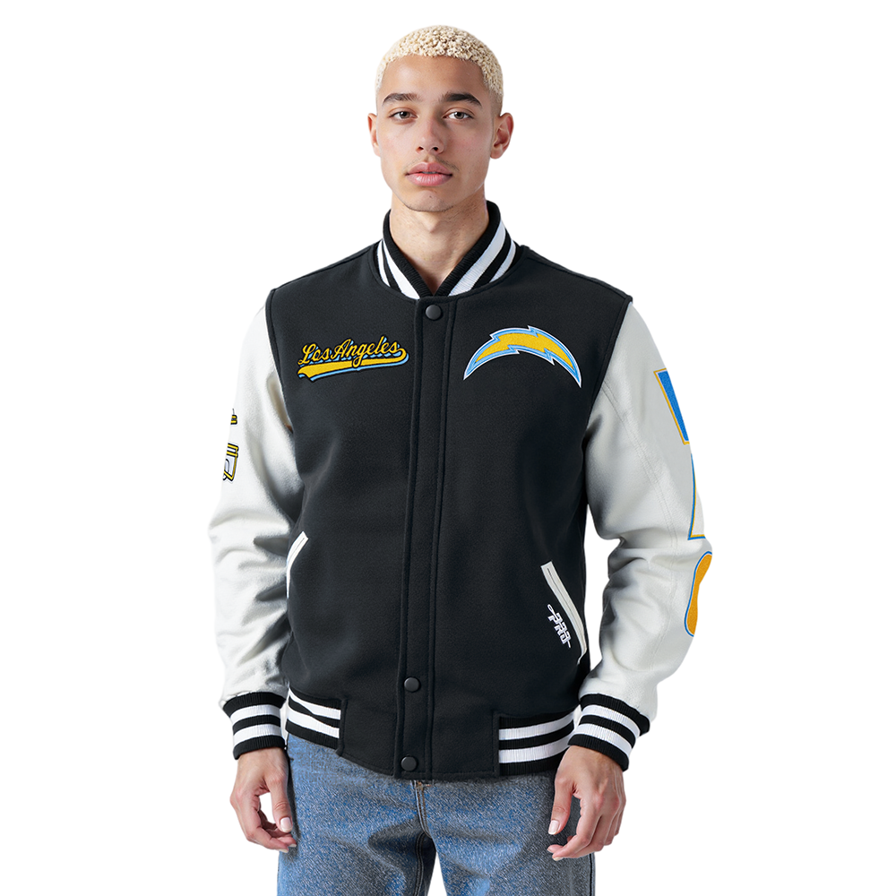 CHAMARRA UNIVERSITARIA NFL LOS ANGELES CHARGERS SCRIPT TAIL