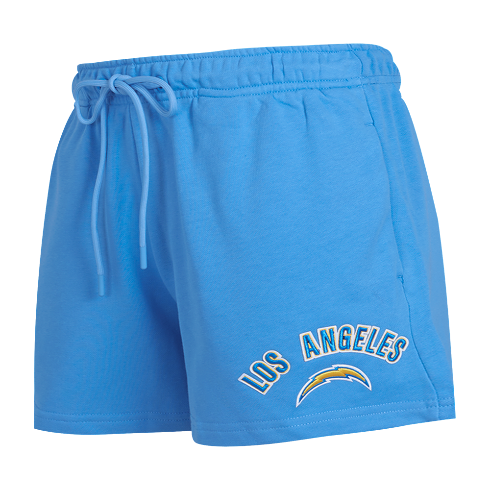 SHORTS DE ALGODÓN NFL LOS ANGELES CHARGERS CLASSIC ESSENTIALS PARA MUJER