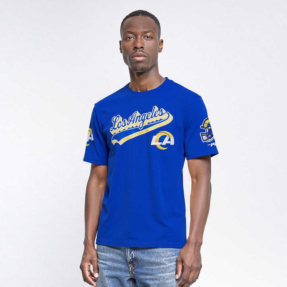 PLAYERA NFL LOS ANGELES RAMS SCRIPT TAIL