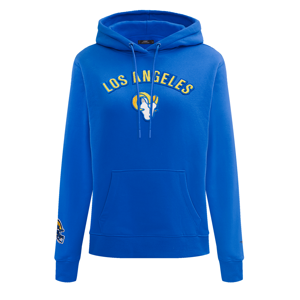 SUDADERA CON GORRO NFL LOS ANGELES RAMS CLASSIC ESSENTIALS PARA MUJER