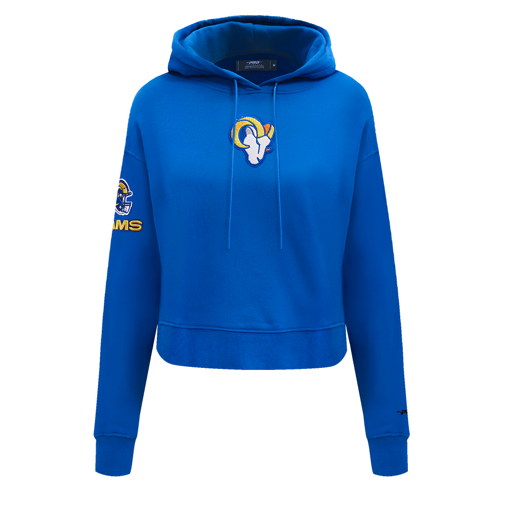SUDADERA CON GORRO NFL LOS ANGELES RAMS CLASSIC ESSENTIALS PARA MUJER