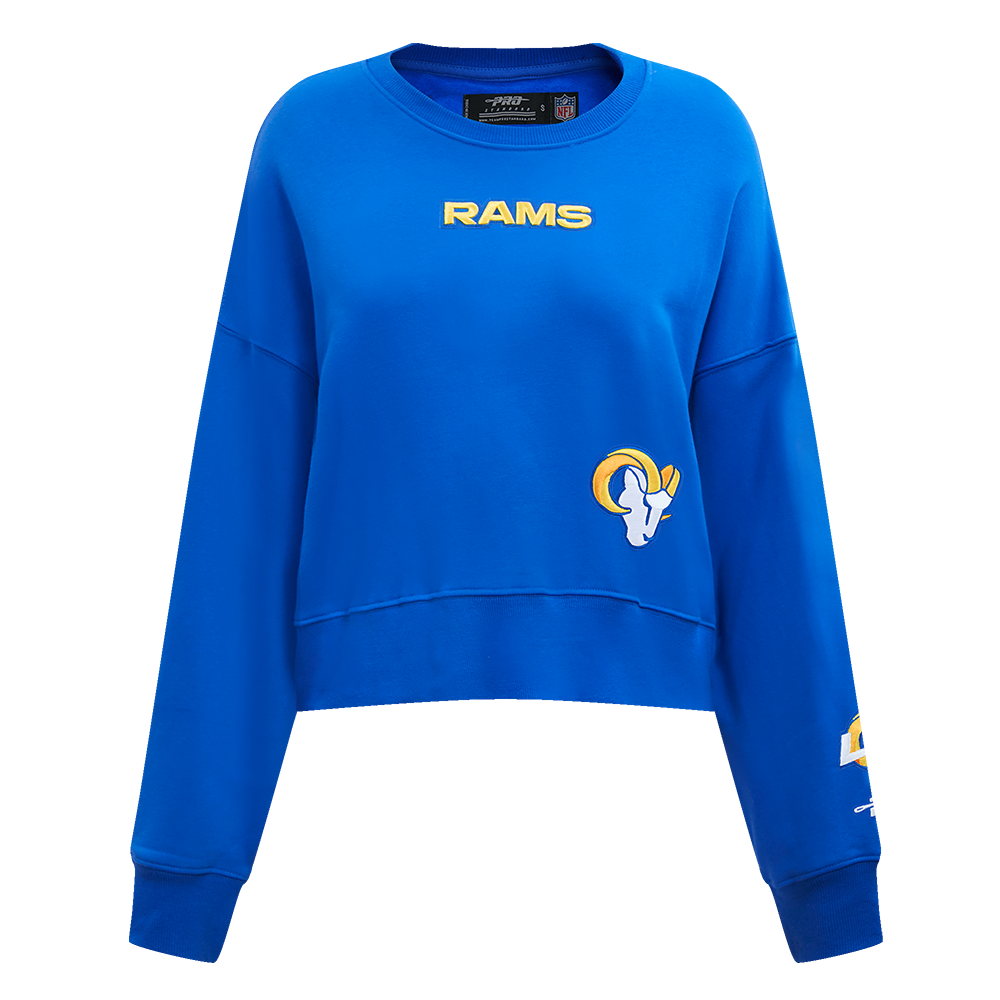 SUDADERA DE CUELLO REDONDO NFL LOS ANGELES RAMS WINGSPAN PARA MUJER