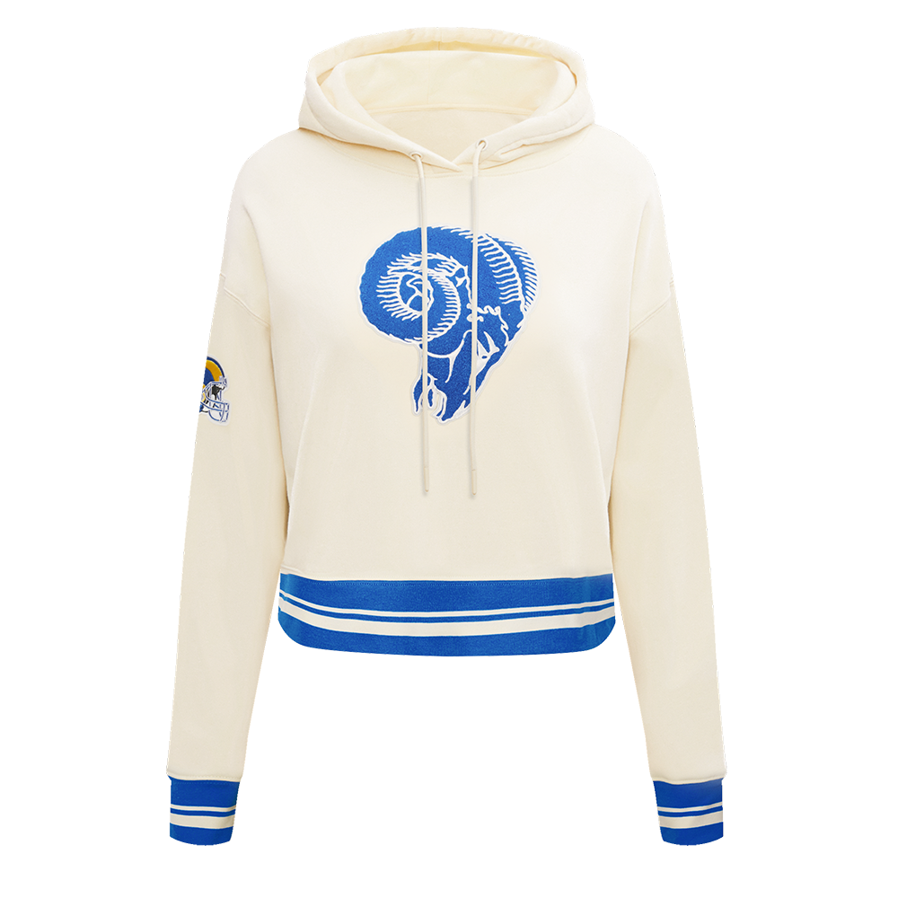 SUDADERA CON GORRO NFL LOS ANGELES RAMS RETRO CLASSICS PARA MUJER